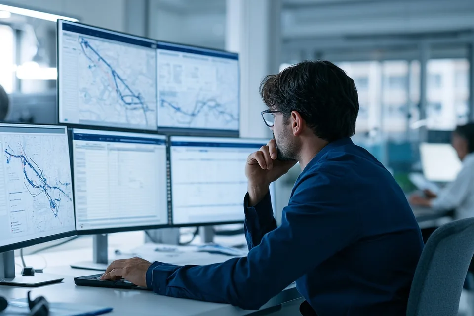 Human review of an AI-assisted logistics plan