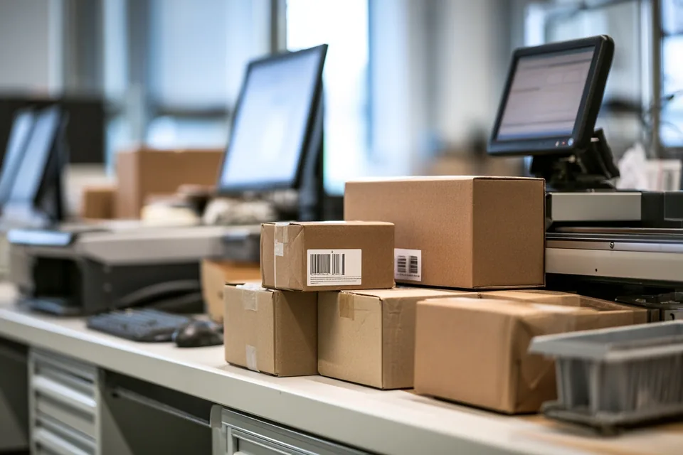 Express parcels prepared for international dispatch